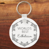 Beste estheticiaanse cadeau ter wereld 3 sleutelhanger (Voorkant)