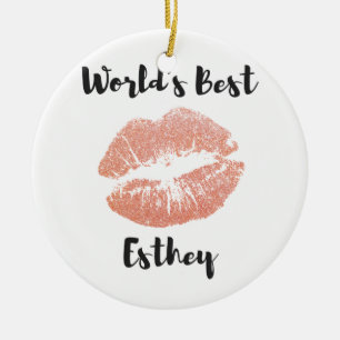 Beste estheticiaanse cadeau van de wereld 6 keramisch ornament