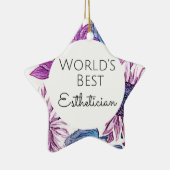 Beste estheticien cadeau 5 keramisch ornament (Rechts)