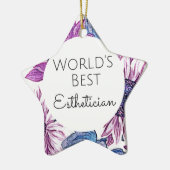 Beste estheticien cadeau 5 keramisch ornament (Links)