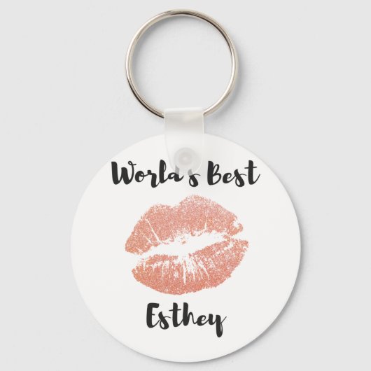 Beste estheticien cadeau 6 sleutelhanger (Voorkant)