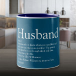 Beste Ever-man-definitie van de wereld Tweekleurige Koffiemok<br><div class="desc">Geef je speciale man een speciaal cadeau aan creëer voor verjaardagen,  verjaardagen,  bruiloften,  Kerstmis of elke dag die je wilt shows hoeveel hij voor je betekent. Een perfecte manier om hem te shows hoe geweldig hij elke dag is. Ontworpen door: Thisnotme©</div>