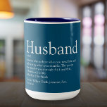 Beste Ever-man-definitie van de wereld Tweekleurige Koffiemok<br><div class="desc">Geef je speciale man een speciaal cadeau aan creëer voor verjaardagen, verjaardagen, bruiloften, Kerstmis of elke dag die je wilt shows hoeveel hij voor je betekent. Een perfecte manier om hem te shows hoe geweldig hij elke dag is. U kunt de achtergrond zelfs aanpassen aan hun favoriete kleur. Ontworpen door:...</div>