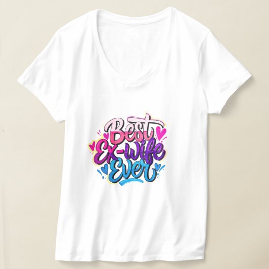 Beste ex-vrouw ooit (stijl 2) t-shirt (Laagn)