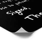 Beste excuusbrief van de Amerikaanse anti-Trump Poster (Hoek)