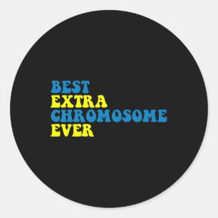 Beste extra chromosoombewustwording ooit ronde sticker