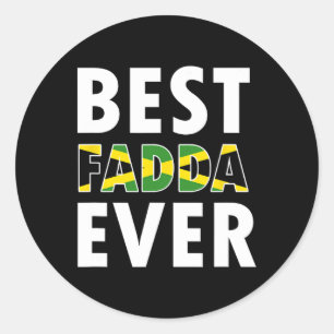 Beste Fadda Ooit Papa Vaderdag Ronde Sticker