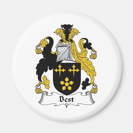 Beste familie Crest Magneet (Voorkant)