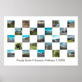 Beste familie Foto's Vakantiedragers Poster (Voorkant)