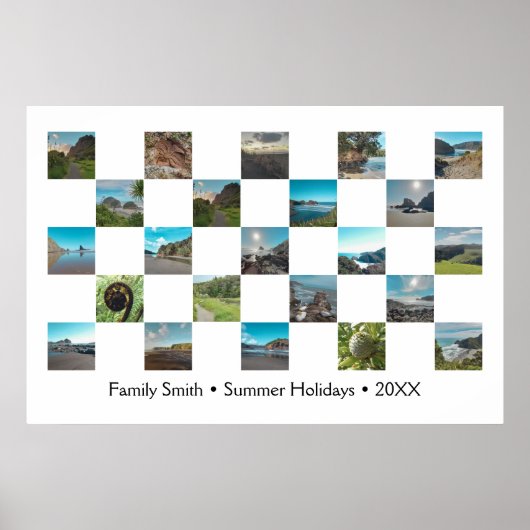 Beste familie Foto's Vakantiedragers Poster (Voorkant)