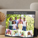 Beste familie ooit - Aangepaste foto om 5 foto's s Fotoplaat<br><div class="desc">Hou je familie dicht bij dit mooie plaatje in de stijl van het esel. De sjabloon voor is opstelling klaar voor u om 5 van uw favoriete foto's toe te voegen. De hoofdfoto zal als achtergrond worden gebruikt en de resterende 4 foto's zullen in een zigzag fotostrip langs de bodem...</div>
