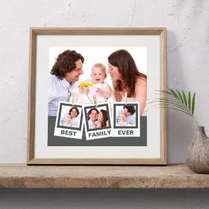 Beste familie ooit Aangepaste Instagram 4 foto col Poster