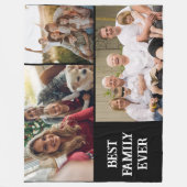 Beste familie ooit foto collage fleece deken (Voorkant)