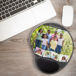 Beste familie ooit - Fotocollage met Zigzag Strip Gel Muismat<br><div class="desc">Houd uw werkruimte productief met deze blije herinnering aan uw "waarom"! De sjabloon voor deze gel mousepad is klaar voor u om 5 van uw favoriete foto's toe te voegen. De hoofdfoto wordt als achtergrond gebruikt en de overige 4 foto’s worden onderaan in een zigzagfotostrip aangelegd. De voorbeeldformulering luidt "Best...</div>