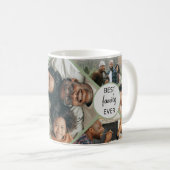 Beste familie ooit gepersonaliseerde foto collage  koffiemok (Voorkant rechts)