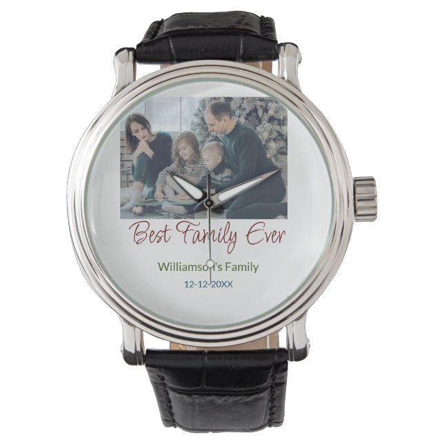 Beste familie ooit toevoegen familienaam afbeeldin horloge (Voorkant)