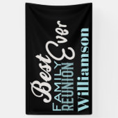 Beste familie reünie bijeenkomst modern spandoek (Verticaal)