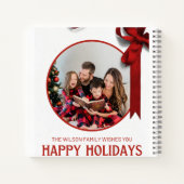 Beste Familie's Merry Christmas Spiral Notitieboek (Achterkant)