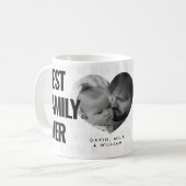 Beste Family Photo Collage en aangepaste tekst Koffiemok (Voorkant links)