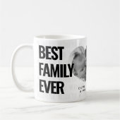 Beste Family Photo Collage en aangepaste tekst Koffiemok (Links)