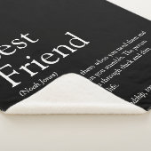 Beste favoriete definitie, persoonlijk zwart sherpa deken (3/4)