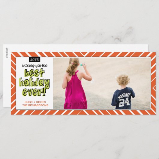 Beste feestdag ooit! feestdagenkaart (Voorkant / Achterkant)