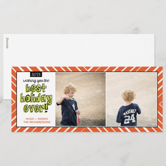 Beste feestdag ooit x2! feestdagenkaart (Voorkant / Achterkant)