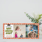 Beste feestdag ooit x4! feestdagenkaart (Staand voorkant)