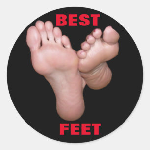 BESTE FEET RONDE STICKER