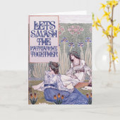 Beste feminist FriendLets smaakt de patriarchie Kaart (Gele Bloem)