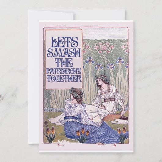 Beste feministische vriend kaart (Voorkant)