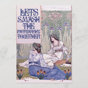 Beste feministische vriend laat de patriarchie slo kaart