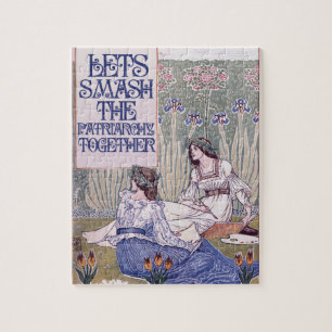 Beste feministische vriend legpuzzel