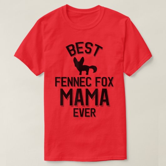 Beste Fennec voor mama ooit T-shirt (Design voorkant)