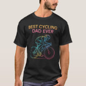 Beste Fietsende papa ooit T-shirt (Voorkant)