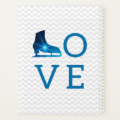 Beste figuurlijke schaatsentrainer - blauwe ster planner (Achterkant)