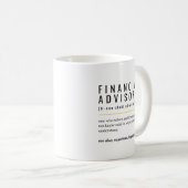 Beste Financieel Adviseur Ooit Mok met Definitie (Voorkant rechts)