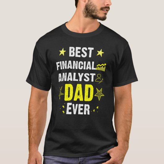 Beste financieel analist Pa Ooit 1 T-shirt (Voorkant)