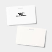 Beste flebotomist ter wereld badge (Voor- en achterkant)