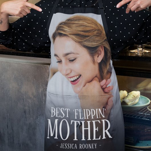 Beste 'Flippin' Moeder Foto | Naam Schort