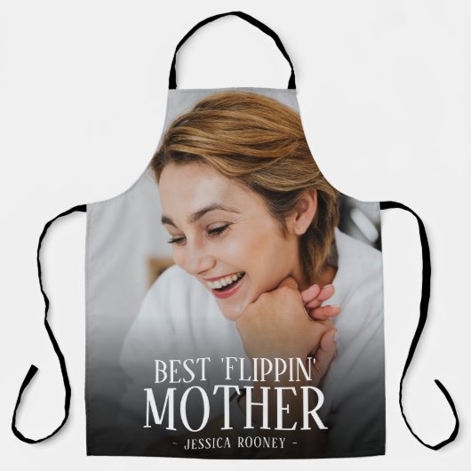 Beste 'Flippin' Moederfoto | Naam Schort (Voorkant)
