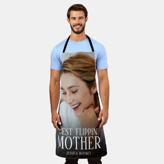 Beste 'Flippin' Moederfoto | Naam Schort (Gedragen)