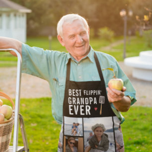 Beste Flippin' Opa Ooit Fotocollage Schort