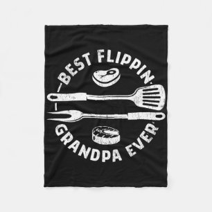 Beste Flippin Opa Ooit Grappige BBQ Grillen Smoki Fleece Deken