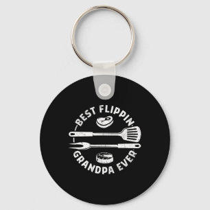 Beste Flippin Opa Ooit Grappige BBQ Grillen Smoki Sleutelhanger