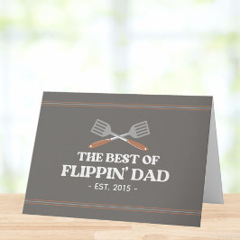 Beste Flippin Papa Spatel Grappig Retro Recept Kaart