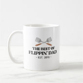 Beste Flippin Papa Spatel Grappige Retro Koffiemok (Links)