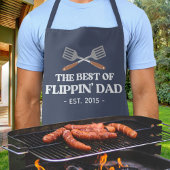 Beste Flippin Papa Spatel Grappige Retro Schort