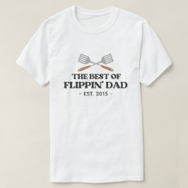 Beste Flippin Papa Spatel Grappige Retro T-shirt