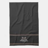 Beste Flippin Papa Spatel Grappige Retro Theedoek (Verticaal)